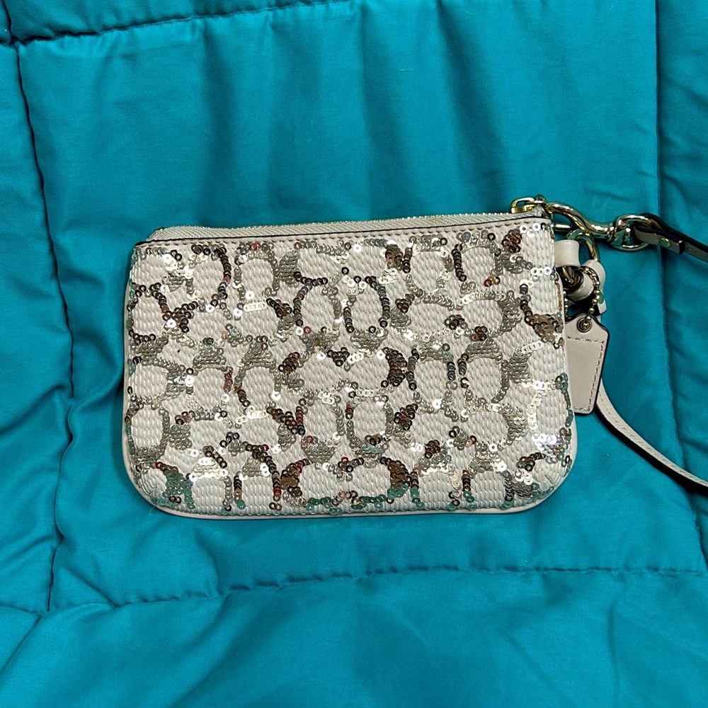 Coach Sequins Wristlet